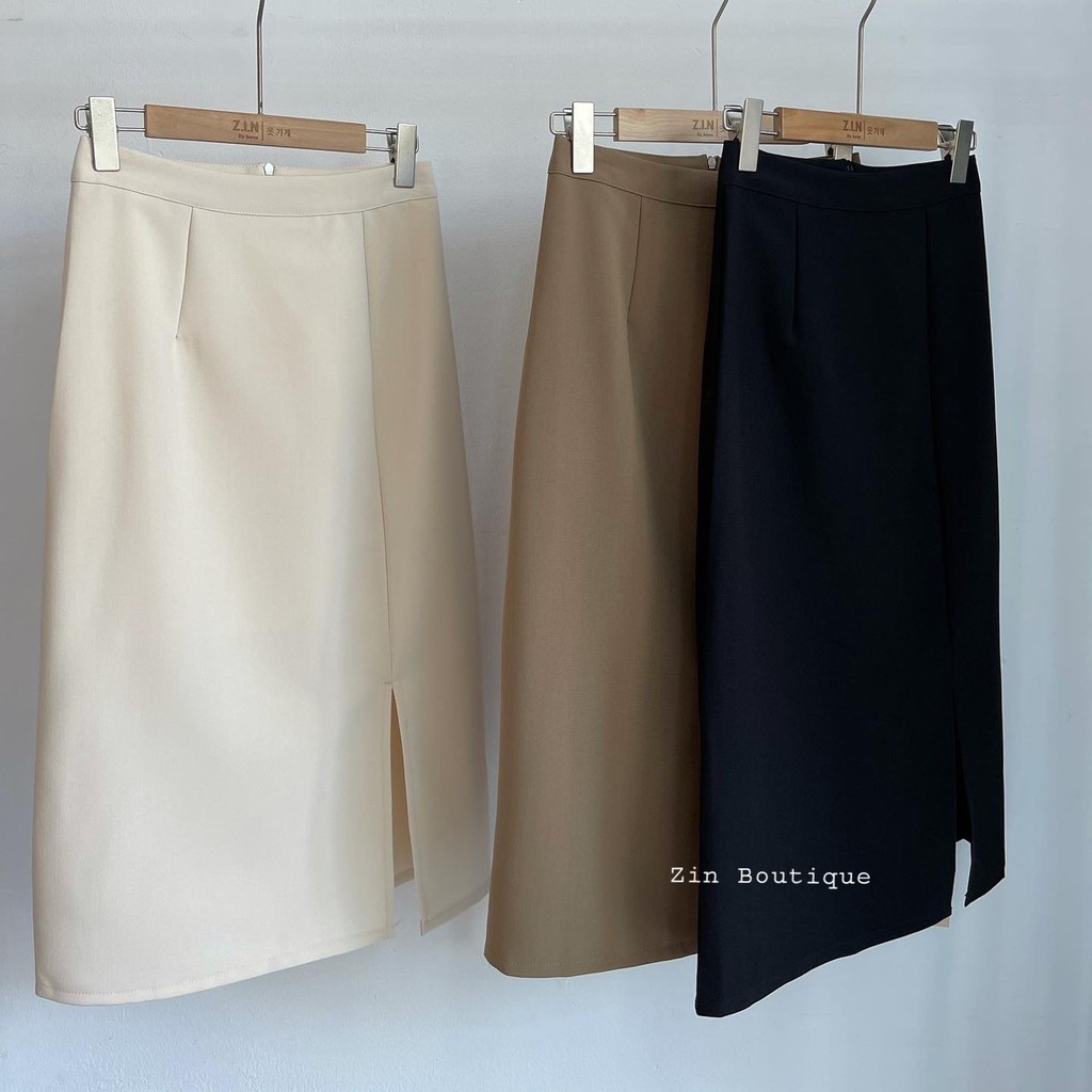 Chân váy công sở dáng dài {Free Ship} chân váy dài midi cách điệu mặc đi làm đi học đi chơi | BigBuy360 - bigbuy360.vn