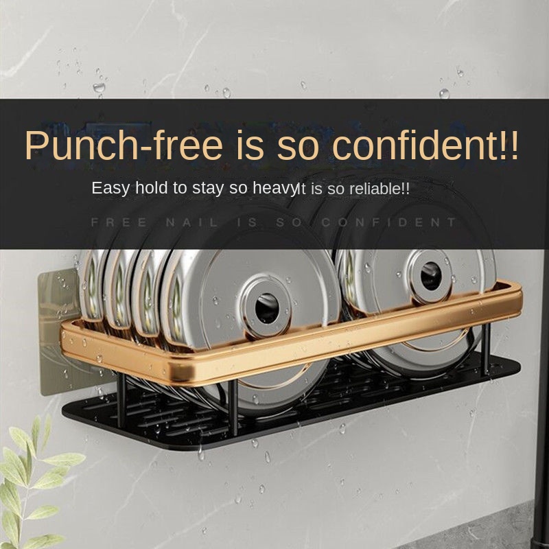 Giá Gắn Tường Không Đục Lỗ Đựng Đồ Dùng Nhà Tắm / Vệ Sinh