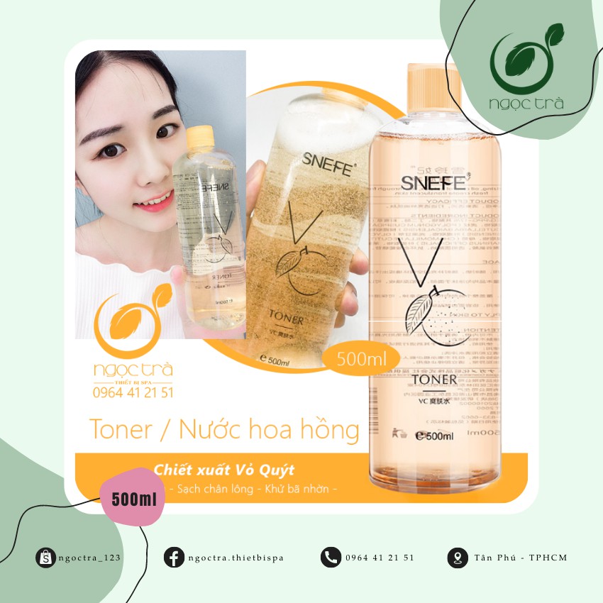 Toner hoa hồng 500ml chuyên dùng cho spa