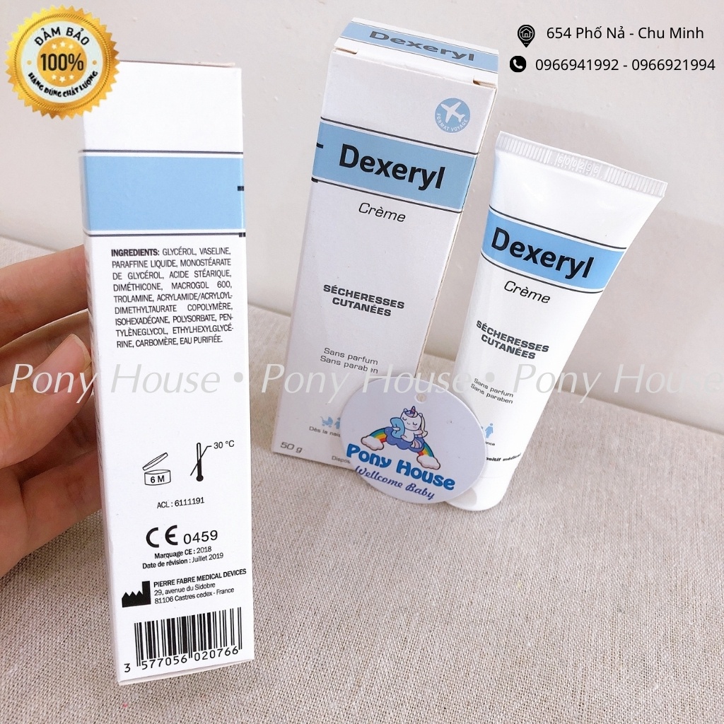 Kem Nẻ Dexeryl - Kem Dưỡng Ẩm Da Cho Bé Từ Sơ Sinh Pháp 50g