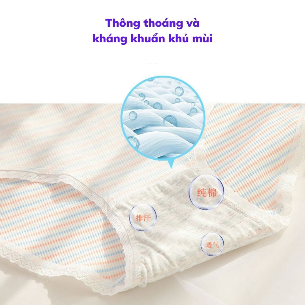 Quần lót nữ cotton ren viền cao cấp ôm dáng đính nơ gợi cảm sexy DEVARI L123