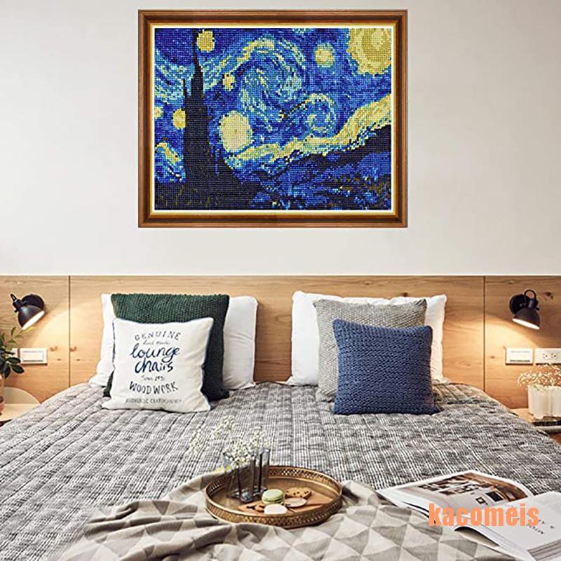 [KACOSM] Full Drill 5D Diamond Painting Starry Night Diamond Painting for Wall Decor EGRH