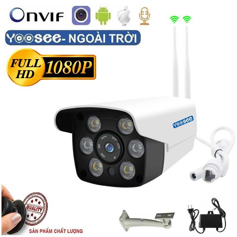 Camera IP YooSee Ngoài Trời FHD 1080 Tiếng Việt + Thẻ Nhớ 32Gb Yoosee