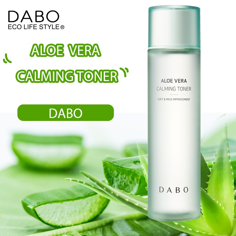 (Hàng chính hãng) Nước hoa hồng dưỡng ẩm Dabo Aloe Vera Calming Toner 160ml