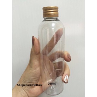 Chai nhựa nắp vặn 200ml