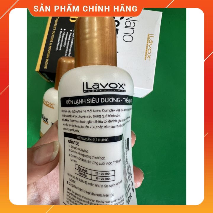 UỐN LẠNH SIÊU DƯỠNG THẾ HỆ MỚI LAVOX NANO COMPLEX - PHỤC HỒI TÓC GIÚP TẠO SÓNG TÓC XOĂN BỒNG BẾNH TỰ NHIÊN