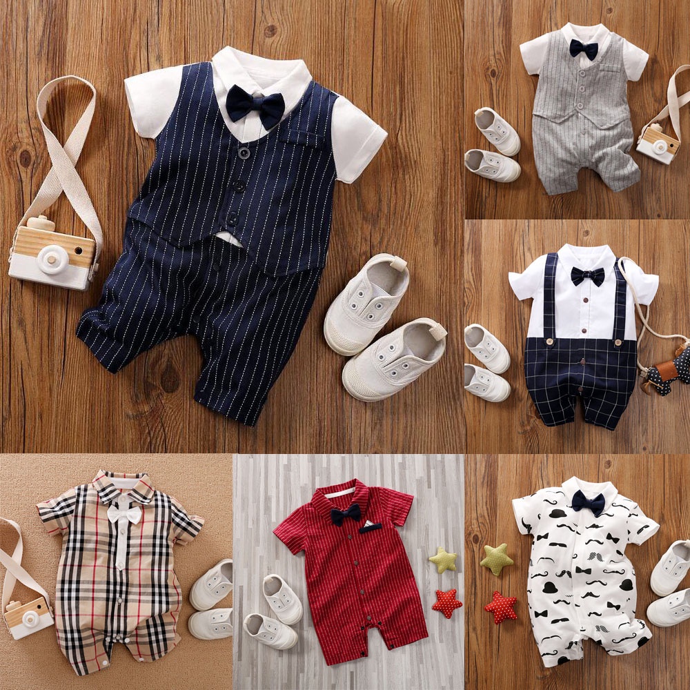 Bộ Áo Liền Quần Cotton 100% Cho Bé
