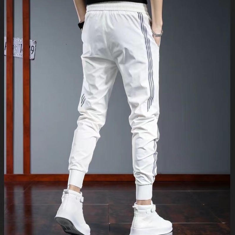 Quần Jogger Nam Vải Lụa Lạnh Mỏng Kiểu Hàn Quốc Thời Trang Mùa Hè Mới 2022 Cho Nam