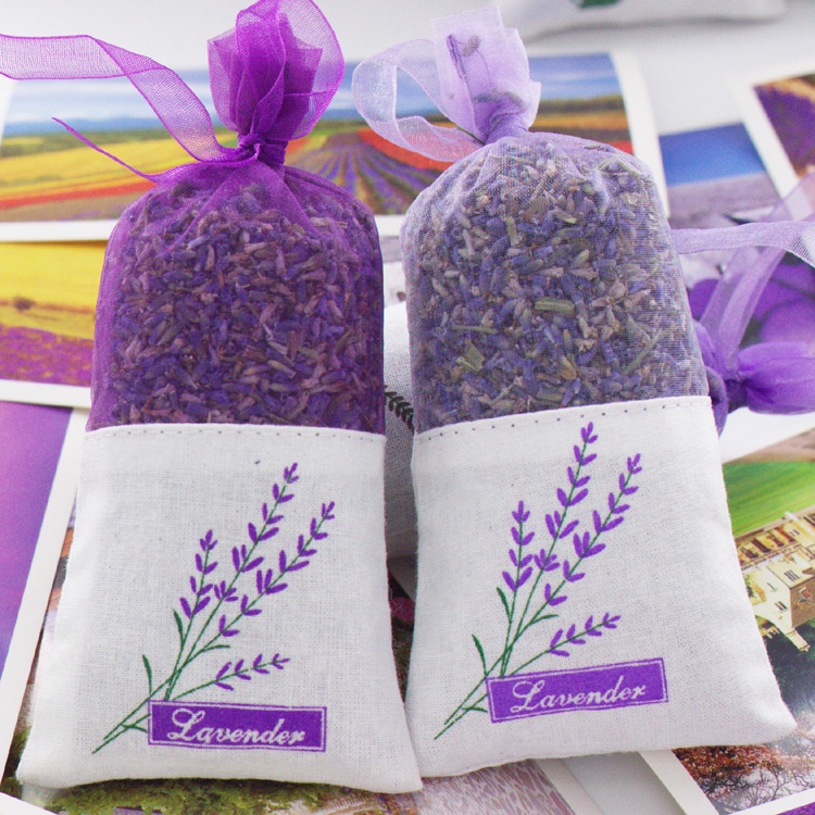 Túi thơm  hoa oải hương lavender khô để tủ quần áo ,treo xe ,khử mùi phòng tắm,nhà vệ sinh RIN