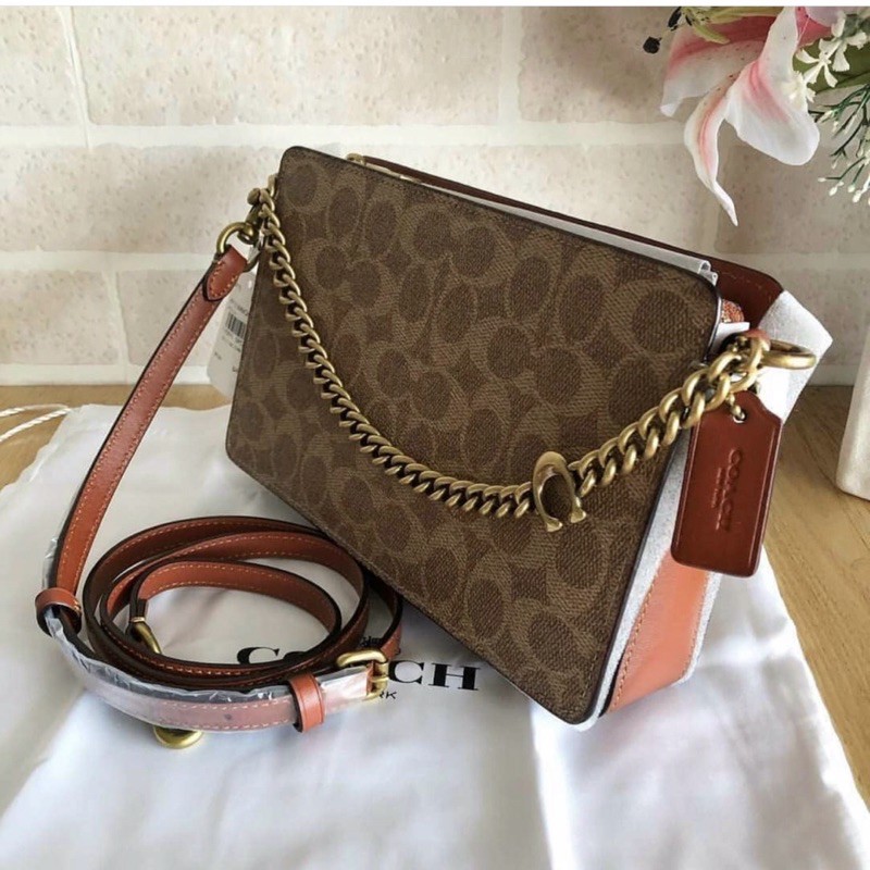 💥Túi  Coach Chain Crossbody (New)Rẻ Vô Địch