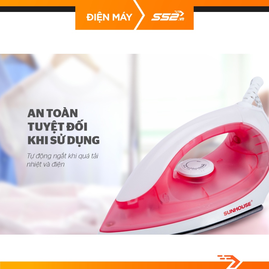 Bàn Ủi Khô Sunhouse SHD1072 - Bảo Hành Chính Hãng