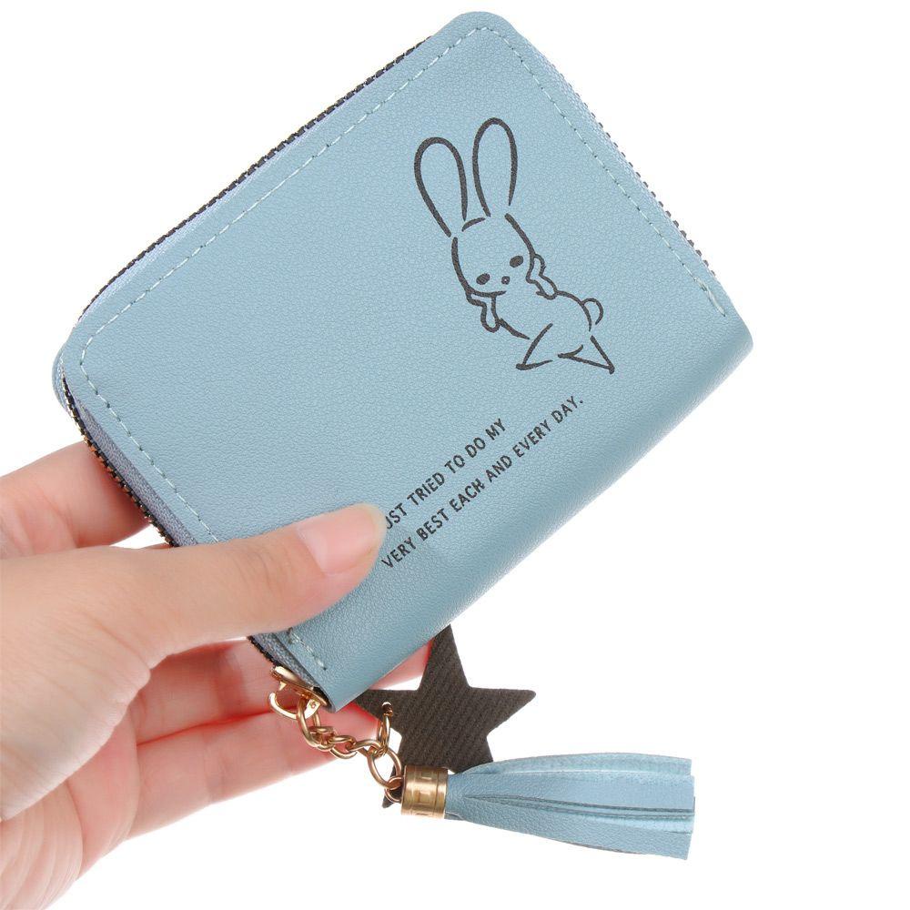 UUMIR Ví Ngắn Đựng Thẻ / Tiền Xu Nhỏ Gọn Thời Trang Giá Đỡ