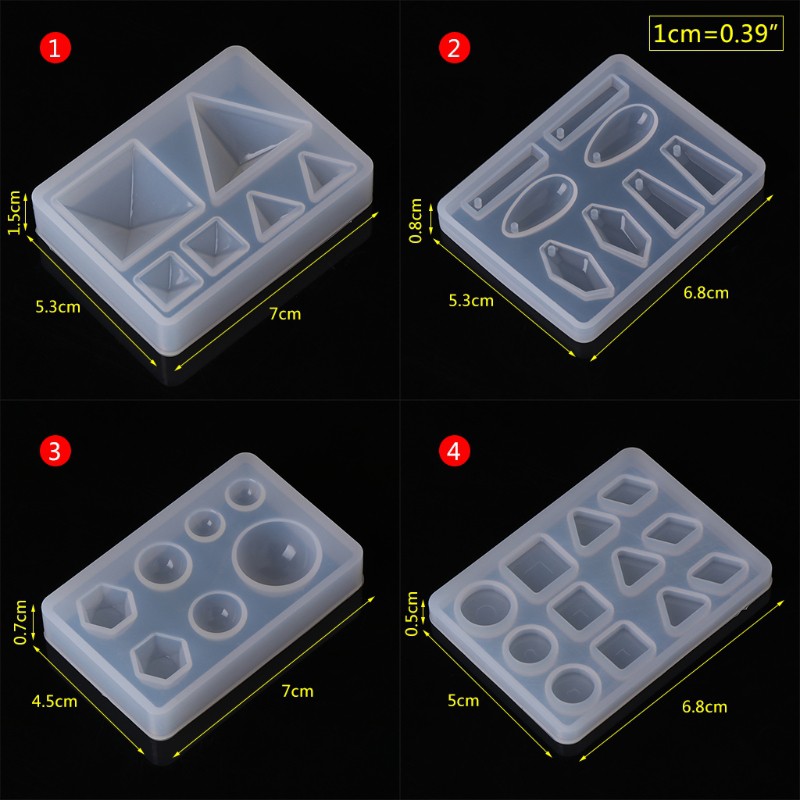 Khuôn silicon làm đồ trang sức đa năng hình tam giác sáng tạo