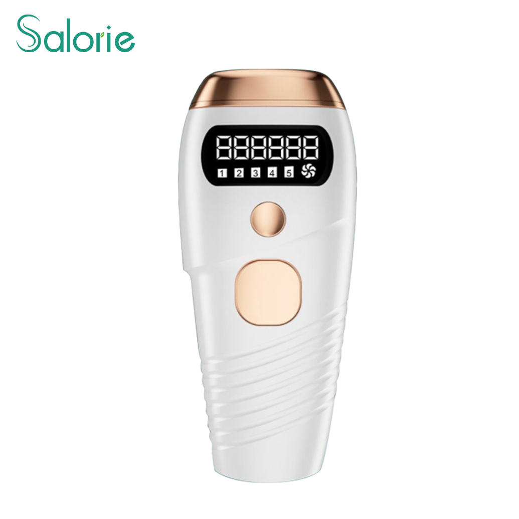 Salorie 990000 Flashes Permanent Hair Removal 5 Levels for Body &amp; Face with LCD Display IPL Laser Hair Removal System for Both Men Women Bikini, Legs, Underarm, Arm Hair Removal With Skin Sensor MT064