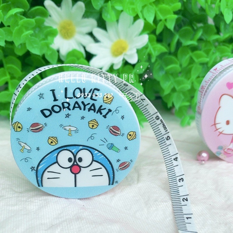 THƯỚC DÂY RÚT TỰ ĐỘNG HELLO KITTY - DORAEMON