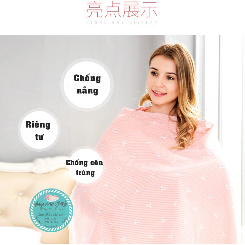 Khăn Che Bé Đi Nắng/Bé Bú/Hút Sữa DD162