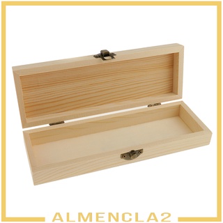 Hộp đựng trang sức bằng gỗ Almencla2 có đế DIY #Almencla2