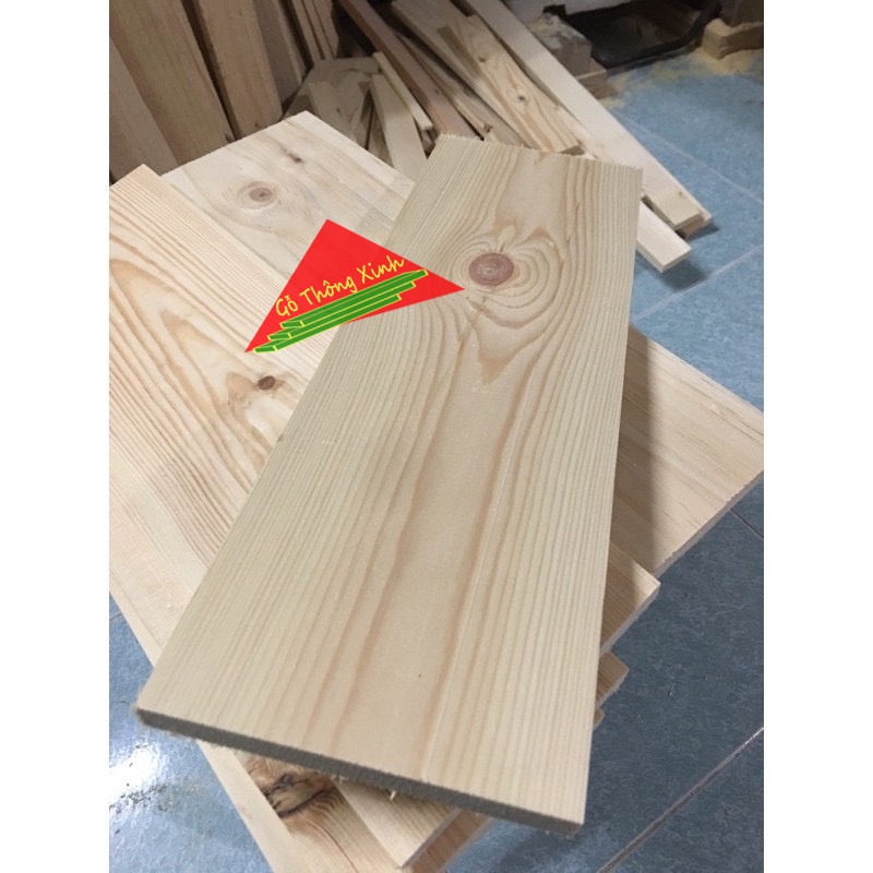 Tấm gỗ thông mặt lớn rộng 24cm, dài 1m