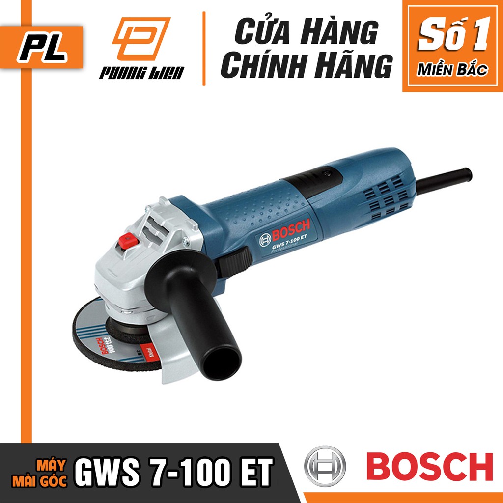 Máy Mài Góc Bosch GWS 7-100 ET (100MM-720W) - Có Điều Tốc - Hàng Chính Hãng