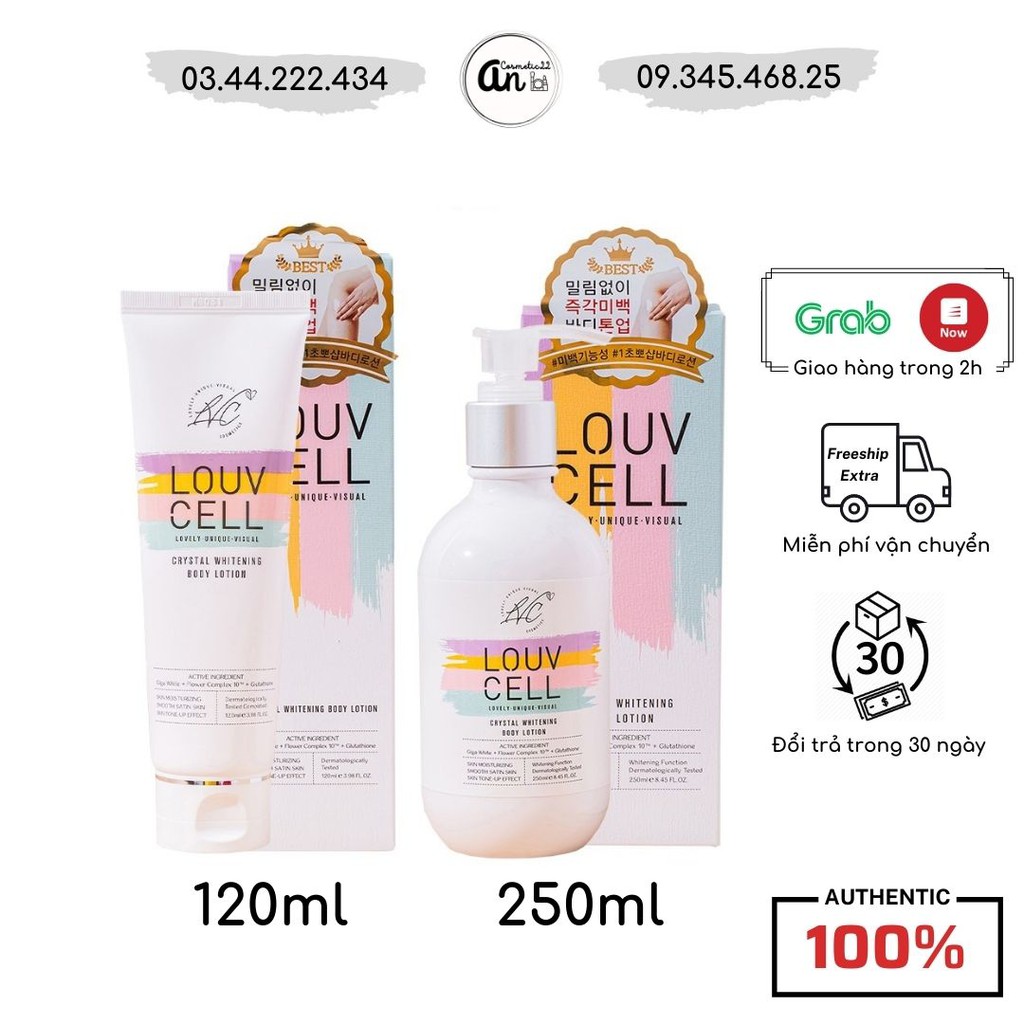 Kem dưỡng thể trắng da Body Louv Cell Lotion