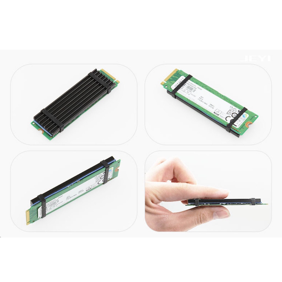Bộ tản nhiệt M.2 SSD NVME nhôm kèm miếng dán tản nhiệt