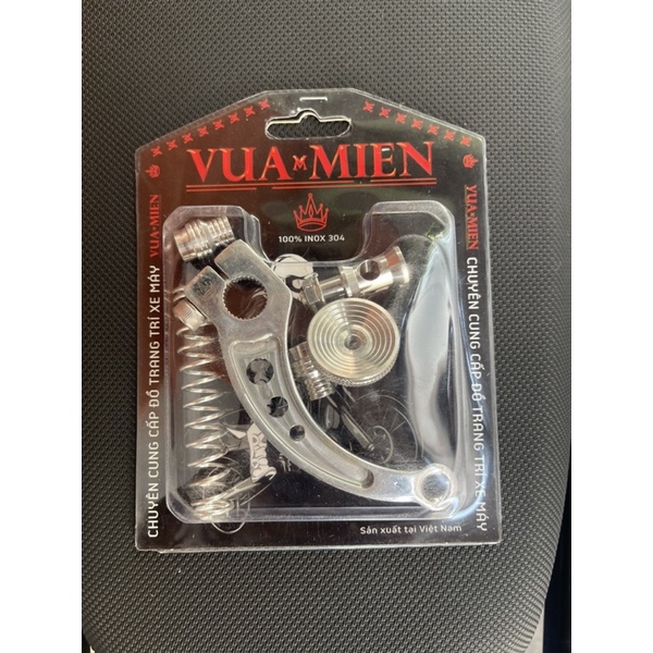 Càng thắng inox 304 Salaya Mẫu Cong + Lò Xo Gắn Được Tất Cả Các Dòng Xe Phổ Thông