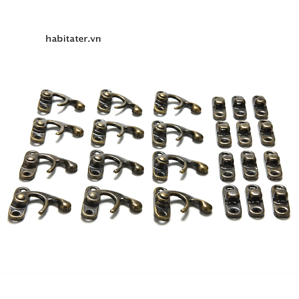 Set 12 Chốt Khóa Hộp Trang Trí Hộp Đựng Rượu Bằng Gỗ Kèm Ốc Vít