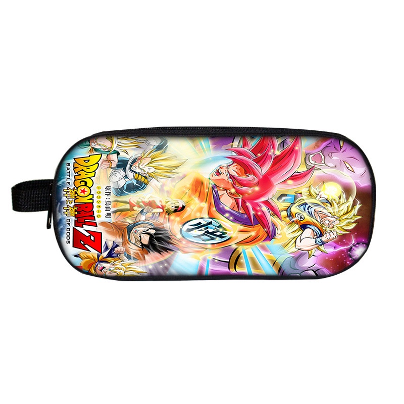 Túi Đựng Bút Hai Ngăn Sức Chứa Lớn In Hình Son Goku Hoạt Hình Hàng Mới Và Trung Học