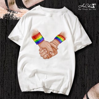 Áo Đôi Come Out - LGBT - May Dây Cổ Móc Xích Cao Cấp (Có Hình Thật)
