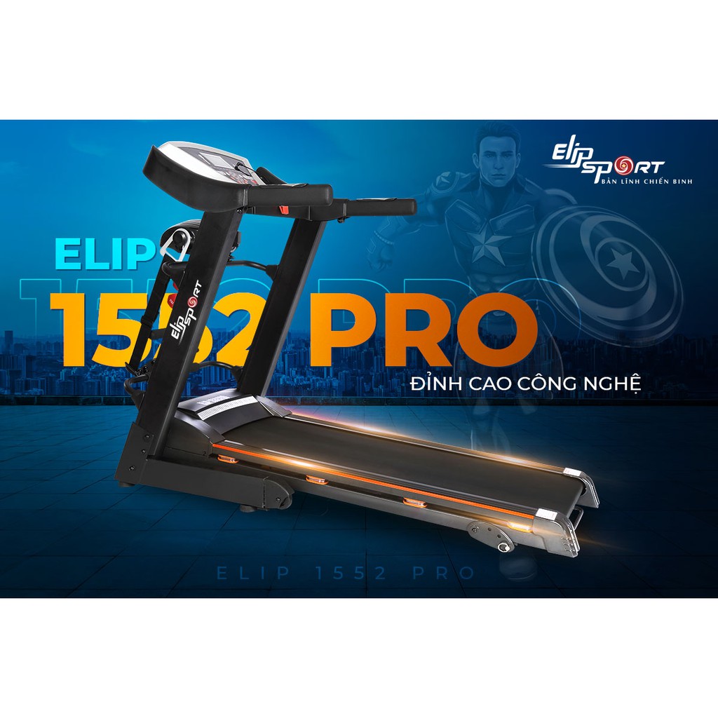 Máy chạy bộ điện đa năng ELIP 1552 Pro