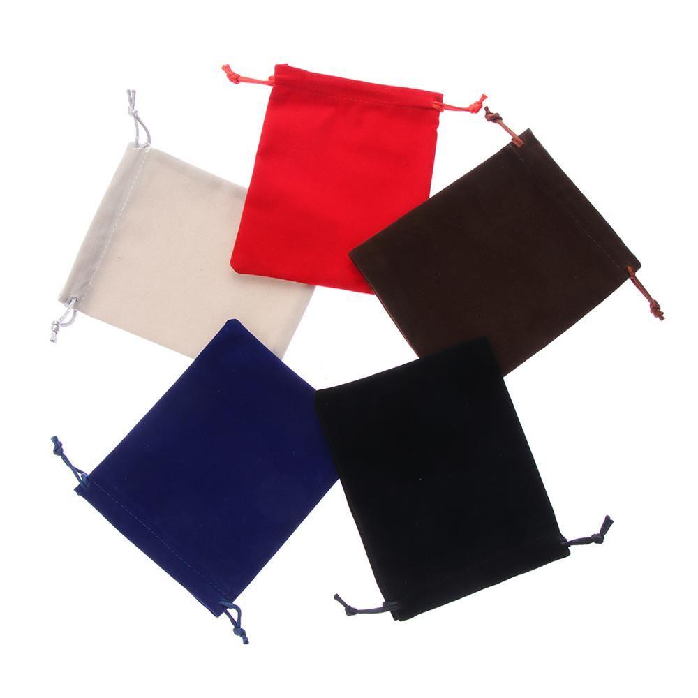 Bộ 5 / 10 Túi Đựng Kẹo Bằng Vải Bố Phối Nhung Trang Trí Giáng Sinh