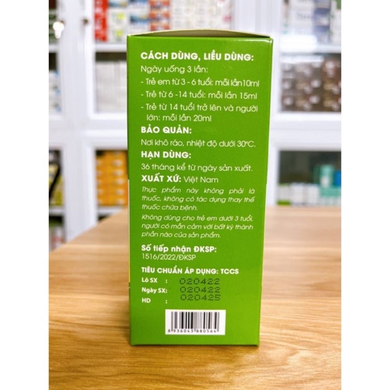 [Chính hãng] Siro Ho PH hỗ trợ bổ phế , giảm ho , giảm đờm , giảm rát họng cháu 120ml
