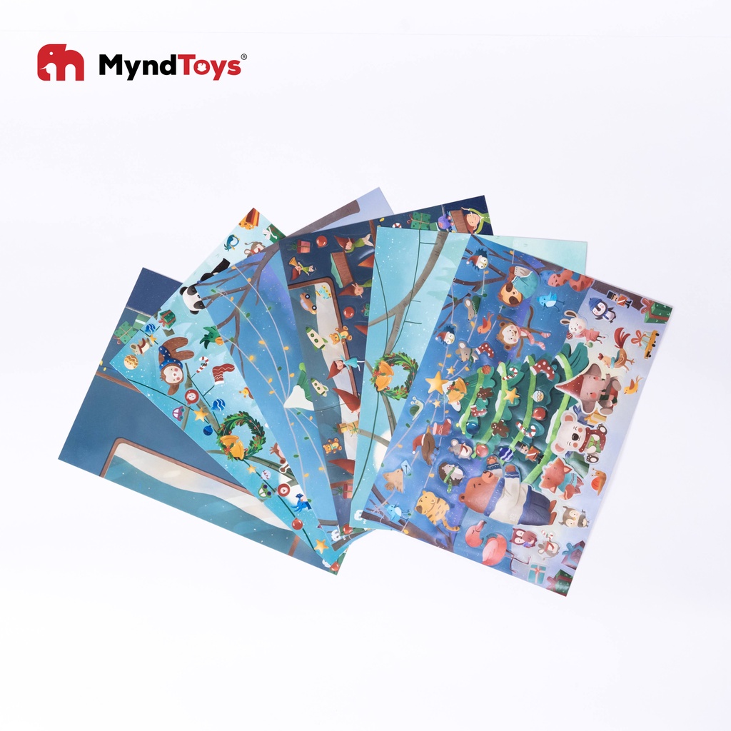 Miếng Dán Sticker Cao Cấp Myndtoys, Chất Liệu An Toàn Cho Bé