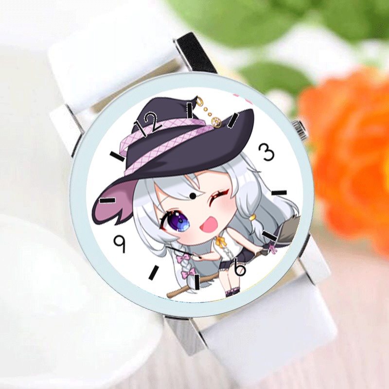 Đồng hồ đeo tay nam nữ in hình HÀNH TRÌNH CỦA ELENA anime chibi xinh xắn