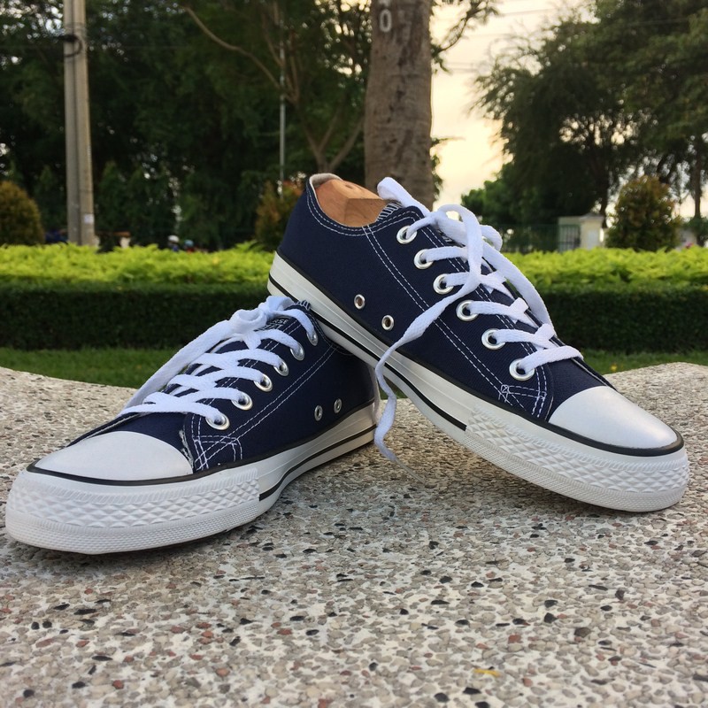 Giày CV Allstar Nữ Xanh Biển Cổ Thấp