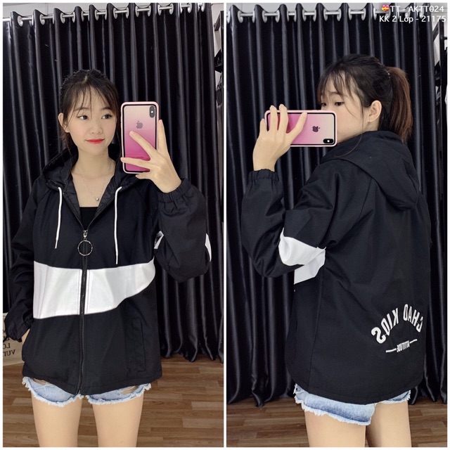 🎇𝐆𝐢𝐚́ 𝐒𝐢̉🎇 ABC Áo Khoác Kaki 2 Lớp Phối Viền Thêu Chữ #AKTT024 (Kèm Video, Hình Thật) | BigBuy360 - bigbuy360.vn