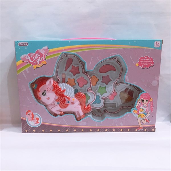 HỘP ĐỒ CHƠI TRANG ĐIỂM NGỰA PONY CHO BÉ THÍCH LÀM ĐẸP D6897 D6897