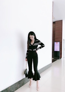 quần ống loe sang chảnh ( ảnh thật )