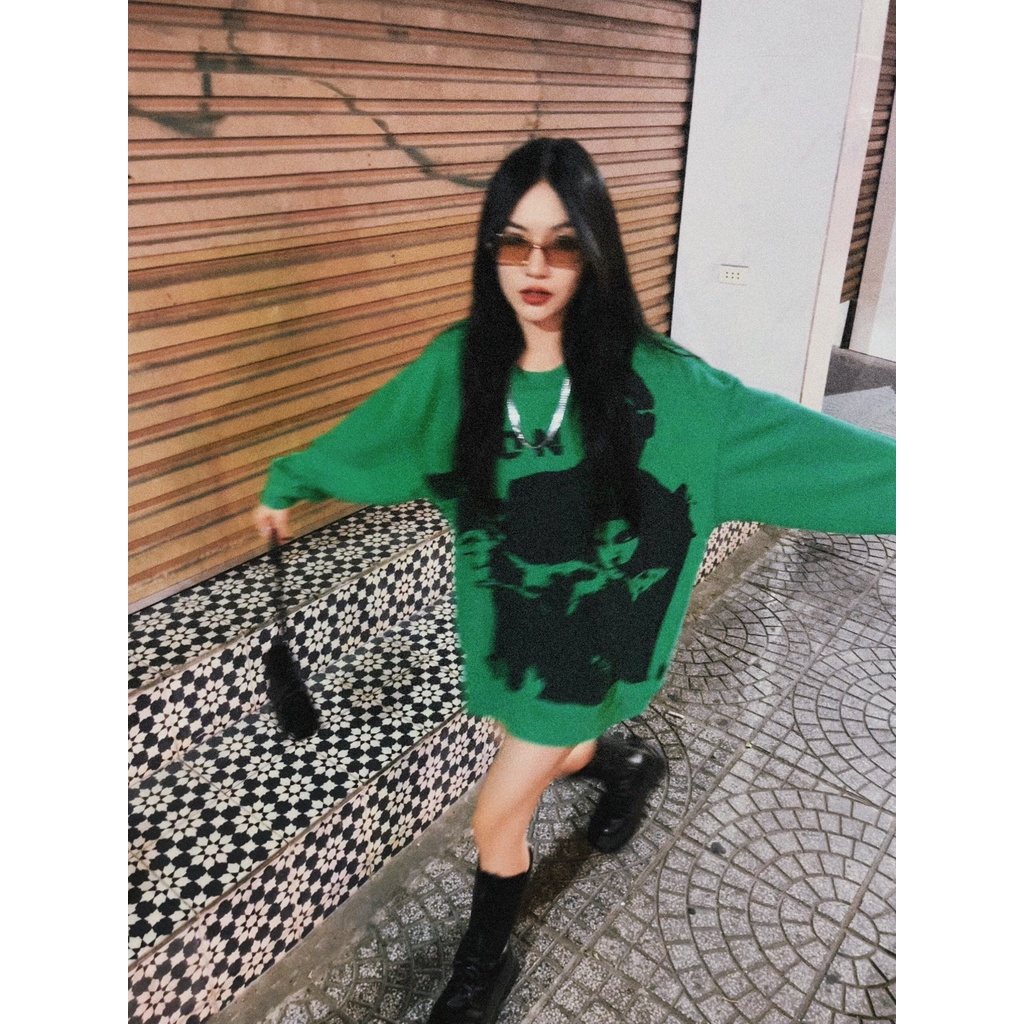 Áo Sweater THECLOBRARY Le/oN Green 🎄