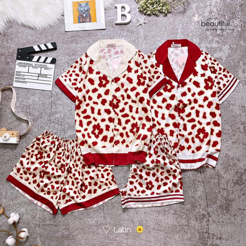 Phần 4_Đồ Mặc Nhà Pijama Lụa Latin Quần ĐÙI Freesize - HÀNG THIẾT KẾ | BigBuy360 - bigbuy360.vn