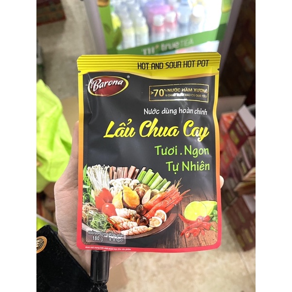 Nước dùng hoàn chỉnh Lẩu Thái, Lẩu Kim Chi, Lẩu Riêu Cua, Lẩu Chua Cay Borana 180g