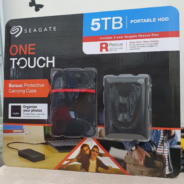 [Mã ELMS05 giảm 5% đơn 300k]Ổ cứng di động USB3.2 Seagate One Touch 5TB - tặng túi bảo vệ - bảo hành 2 năm - SD90