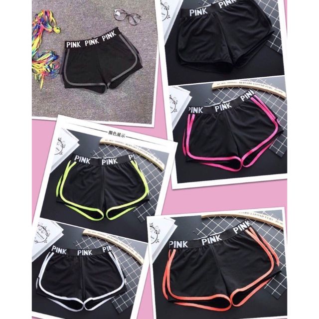 quần tập gym pink nữ 2 lớp