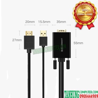 Cáp VGA to HDMI Ugreen 30840