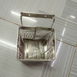 Ống đựng đũa inox giỏ đựng đũa inox giá rẻ 2 ngăn chống gỉ Nabado