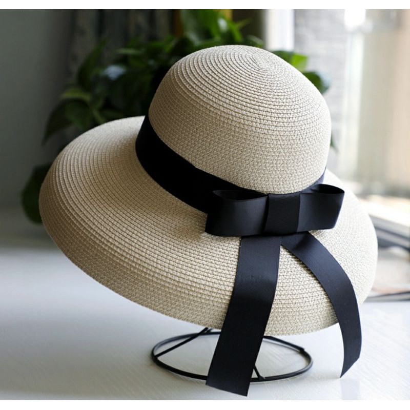 Nón rộng vành đi biển mùa hè chống nắng fedora Mũ rộng vành đẹp