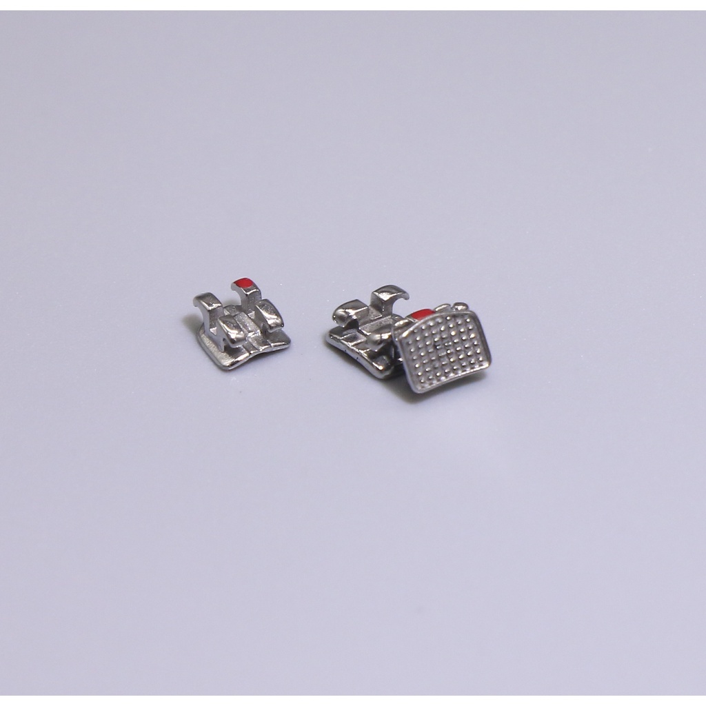 10 Packs Orthodontic Metal Mini Brackets (MBT/Roth Style) - 0.22 Slot With Hook Options 3/345