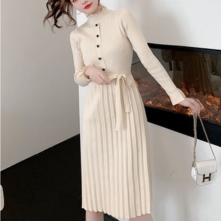 Váy len midi thời trang