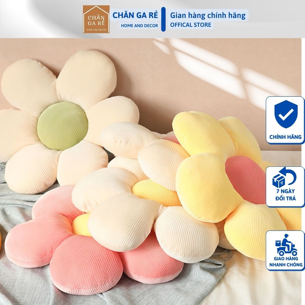 Gối đệm hình bông hoa mềm mại xinh xắn đủ kích thước 40cm-60cm-80cm