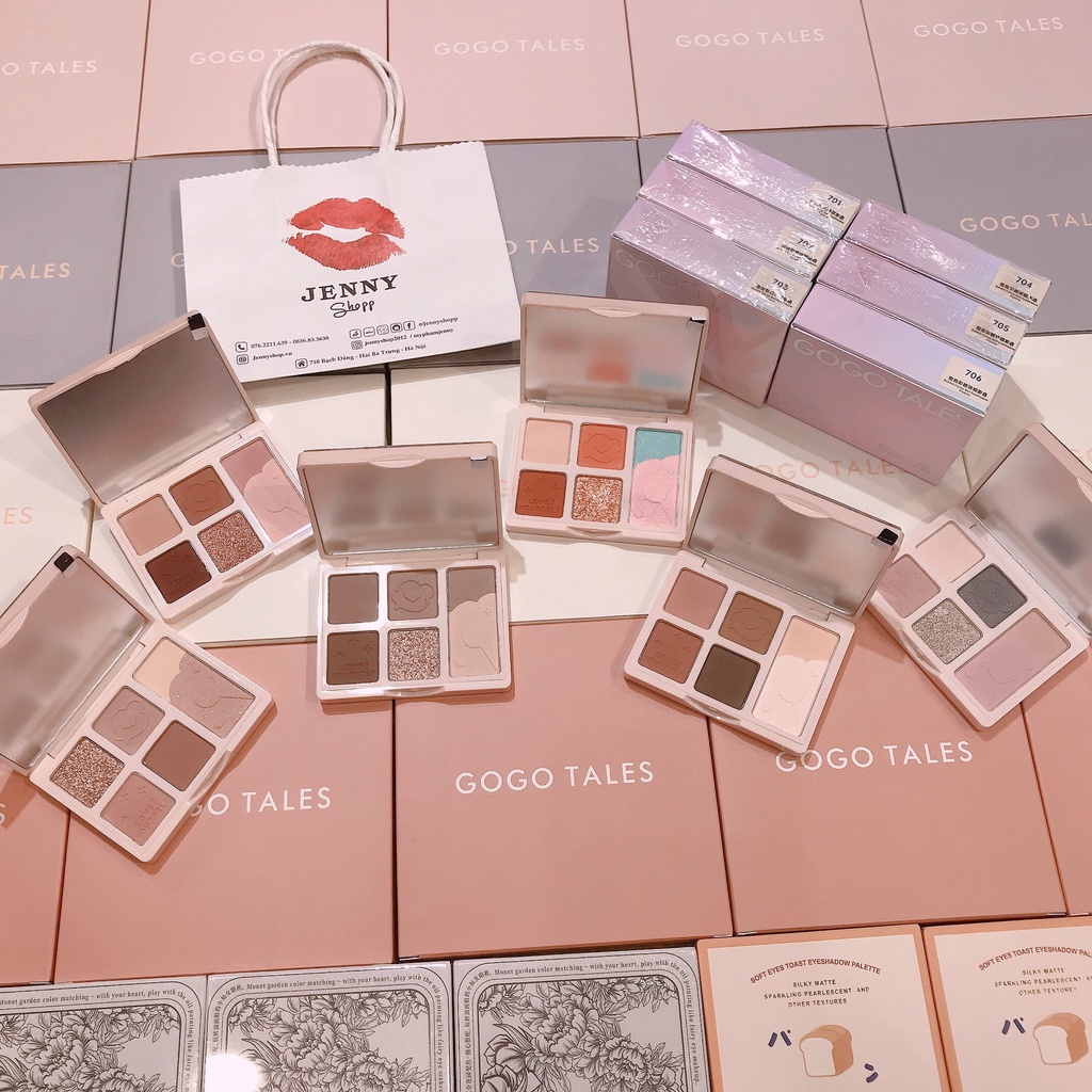 Bảng Phấn Mắt 6 Ô Gogo Tales Bubble Candy Ball Eyeshadow Palette